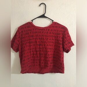 Tom Hilfiger Red crop top